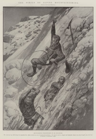 高山登山の危険 作： Richard Caton Woodville junior